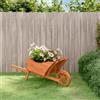 vidaXL Fioriera a Carriola 128x45,5x43 cm in Legno Massello di Abete vidaXL