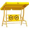 VivaGarden Dondolo per Bambini 2 Posti con Cinture di Sicurezza Giallo R5050YL VivaGarden