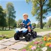 DecHome Quad Elettrico per Bambini 3-6 Anni ATV Batteria 6V 70x42x45 cm Bianco DecHome