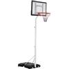 DecHome Canestro Basket con Tabellone Regolabile 210-260cm Ruote Integrate 029WTA61
