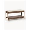 Westwing Collection Panca imbottita con scarpiera Libby
