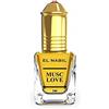 EL NABIL Love Musc El Nabil Parfum 5 ml di olio (senza alcool, orientale, arabo, oud, misk, muschio, naturale perfume, ambra, legno di aquila essenziale, attar scent)