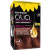 Garnier, Colorazione permanente Olia, Senza ammoniaca, Con oli di fiori di origine naturale, Mogano (5.5)