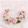 Generico Coroncina Fiori Bambina, Fiores Matrimonio Cerchietto Rosa, Rosa Floreale Fascia Per Capelli, Accessoro Per Capelli, Per Interni Ed Esterni, Feste, Compleanni, Matrimoni, Comunioni, Natale, Vacanze