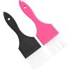 TOPPERFUN Set 2 Pennelli per Colore Capelli Professionali per Salone Parrucchiere e Uso Fai-da-te, Plastico Nero, Facile da Impugnare da Colorare Stile Casuale