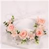 Generico Coroncina Fiori Bambina, Fiores Matrimonio Cerchietto Rosa, Rosa Floreale Fascia Per Capelli, Accessoro Per Capelli, Per Interni Ed Esterni, Feste, Compleanni, Matrimoni, Comunioni, Natale, Vacanze