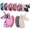 Healvian 1pezzi Pennello per Cosmetici Forma di Unicorno Pennello per Fondotinta e Cipria Design Cartoon Unico per Donne e Ragazze