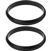 YINETTECH 2 anelli di accoppiamento macro da maschio a maschio da 49 mm a 49 mm, per impilare obiettivi e fotografia ravvicinata
