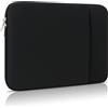 MasiBloom Custodia per computer portatile per Surface Pro 8 2021 e Pro X 2021-19 Rilasciato e Surface Laptop Go & Surface Pro 7/6/5/4 Rilasciato con 2 cerniere lampo Tablet Notebook Borsa accessori (nero)