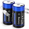 wowpower Batteria al litio USB C, batterie ricaricabili USB C da 1,5 V, ricarica rapida in 2 ore con cavo di ricarica di tipo C (confezione da 2)