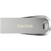 SANDISK Ultra Luxe 64GB Unità Flash, Chiavetta USB Type-A (Velocità fino a 150 MB/s, USB 3.2 Gen 1 + USB 3.0 capable, Protezione Tramite Password, Software RescuePRO Deluxe, Corpo in Metallo) Argento