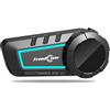 FreedConn KY V2 Casco Moto Bluetooth 6.0 Auricolare, Dual-Channel Mix, Condivisione Musica, 500m 2-Way Moto Interfono, Riduzione del Rumore Intelligente, Connessione Dual Telefono, Assistente Vocale