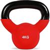 FFitness Kettlebell Peso con Maniglia da 4 Kg per Allenamento Muscolare Esercizi Casa Palestra Crossfit Peso a Sfera