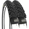 ECOVELO' 2 COPERTONI 12 1/2 X 1.75 2 1/4 PNEUMATICI NERI IN GOMMA 12" PER MOUNTAIN BIKE MTB BICI BIMBO