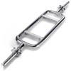 FFitness ASTA PER TRICIPITI 86 CM BILANCIERE CORTO MANUBRIO TRICEP CURL BAR 25 MM ALLENATORE TRICIPITI CON CHIUSURA