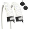 ECOVELO 2 Copertoni bianchi 20 X 1.95 (50-406) + Camere Pneumatici Bicicletta Gomme BMX Stradale City Bike Bimbo