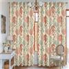 Generic Tende oscuranti a forma di cavallucci marini, stile vintage, con corallo, a forma di stella marina, estive, isolate termicamente, per soggiorno, cucina, 132 x 213 cm