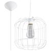 SOLLUX lighting Sollux Illuminazione Lampada geometrica per casa ufficio Illuminazione creativa minimalista Decorazione senza lampadine in acciaio Lampada a sospensione Celta Bianco Dimensione 23x23x95