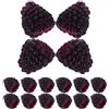 Homoyoyo Frutti Finti Lampone 16 Pezzi in Pvc Decorazione Naturale Raffinata per Feste e Vetrine Opzioni Versatili di Esposizione in Nero