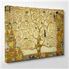 ConKrea Quadro su Tela Canvas - INTELAIATO - Pronto da Appendere - L'Albero della Vita - Gustav Klimt - Cultura Arte - Art Nouveau Stile Liberty - 50x70cm - Senza Cornice - (cod.199)
