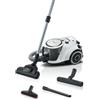 Bosch Serie 6 BGC41XALL, Aspirapolvere Senza Sacchetto, Bianco