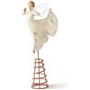 Willow Tree Salice Tree Song of Joy Tree Topper, figura scolpita dipinta a mano