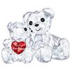 Swarovski 5427994 orsetto Kris, statuetta con scritta in lingua inglese"You are the best", in cristallo, multicolore, 3,3 x 4,9 x 2,9 cm