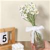 KALIONE 6 piccole margherite bianche artificiali, margherite artificiali, 25,4 cm, centrotavola per vaso, decorazioni da tavolo, margherite finte, fiori di campo primaverili per decorazioni per feste