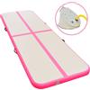 vidaXL Tappetino gonfiabile con pompa 700×100×10 cm PVC Rosa