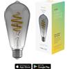 Hombli Lampadina a filamento intelligente Hombli, ST64, E27, CCT, fumé