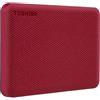 Toshiba Disco rigido esterno Toshiba Canvio Advance, 1 TB, colore rosso