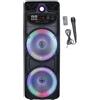 INOVALLEY Altoparlante karaoke con illuminazione - INOVALLEY - MS02-XXL-N - Bluetooth 5.0 - 1000 W