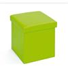 Inter Link - Scatola portaoggetti con coperchio - Scatola pieghevole - Scatole lavabili - Poliuretano - Scatole - Per vestiti, giocattoli - Spazio di archiviazione - 38 x 38 x 38 cm - Verde- Setti
