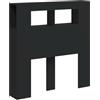 vidaXL Testiera LED Nera 100x18,5x103,5 cm Legno Multistrato