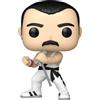 Funko Pop! Rocks Queen Freddie Mercury Maglietta Bianca #496 Figura In Vinile