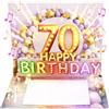 Joli Coon Biglietto auguri 70 anni donna - Biglietto auguri compleanno 70 anni c