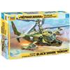 Zvezda 500787216 500787216-1:72 Russ. Attack Helicopter Hokum - Kit di montaggio in plastica, per principianti, dettagliato, colore: oliva