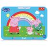 Trefl - Peppa Pig - Piccola Peppa - Puzzle 2 in 1 con cornice per bambini dai 2 anni in su