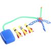 SUPVOX Giocattolo Razzo a Pedale Lancio a Pressione D'aria, Materiale Plastico ed Eva, Gioco Rotante per Bambini nei Parchi e Picnic All'aperto Colore Casuale
