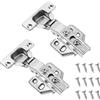 Vinabo 2Pcs Cerniera per Mobili, per Armadio, 110 Grado Battuta Esterna, con Chiusura Automatica, con Ammortizzatore Idraulico, Facile da installare per porte, cucina