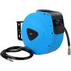 Bakaji Avvolgitubo Aria Compressa con Tubo 20 mt Attacco 1/4 Fissaggio a Parete Muro Sistema blocco automatico, Salvaspazio Accessorio Compressore Aria compressa Pressione Max 18 Bar