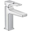 hansgrohe Metropol Miscelatore monocomando lavabo 110 con maniglia a staffa e push-open, cromo, 74507000