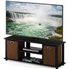 Furinno Econ Porta TV con Ripiani, Marrone