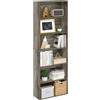Furinno Jaya Simply Home - Libreria autoportante a 6 ripiani, in rovere francese