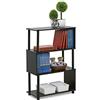 Furinno 3-Tier Flexi Libreria, Legno, Marrone (Espresso), 3 Scomparti