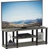 Furinno Mobile Porta TV, Grigio/Nero (French Oak Grey/Black), 29.72 x 111.25 x 41.15 cm