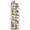 Bamworld Porta Piante da Esterno Scaffale per Piante da Interno Alto Supporto per Piante Legno Sostiene più Vasi Arredo Giardino Bonsai Vaso