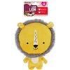 Rosewood Leone Leone, Peluche interattivo Cane Giocattolo con sonaglio Gigante e Corpo Increspato - Giallo
