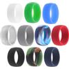 TOVINANNA 10 Pezzi Anelli Sportivi in Silicone Morbido per Uomo e Donna Anelli Colorati Traspiranti e Flessibili Design Ergonomico per Attività Outdoor e Protezione Fede Nuziale
