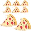 BESPORTBLE Set 8 Spille a Forma di Pizza in Lega, Decorazione Carina e Versatile per Abbigliamento e Costume da Festa, Spille Cartoon per Uso Quotidiano